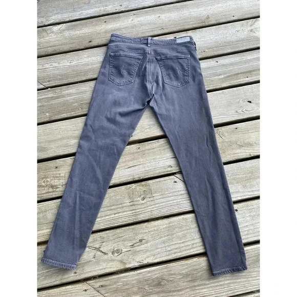 Adriano Goldschmied The Legging Super Skinny Ankle Gray Grey Women's Size 26 AG - Picture 4 of 5